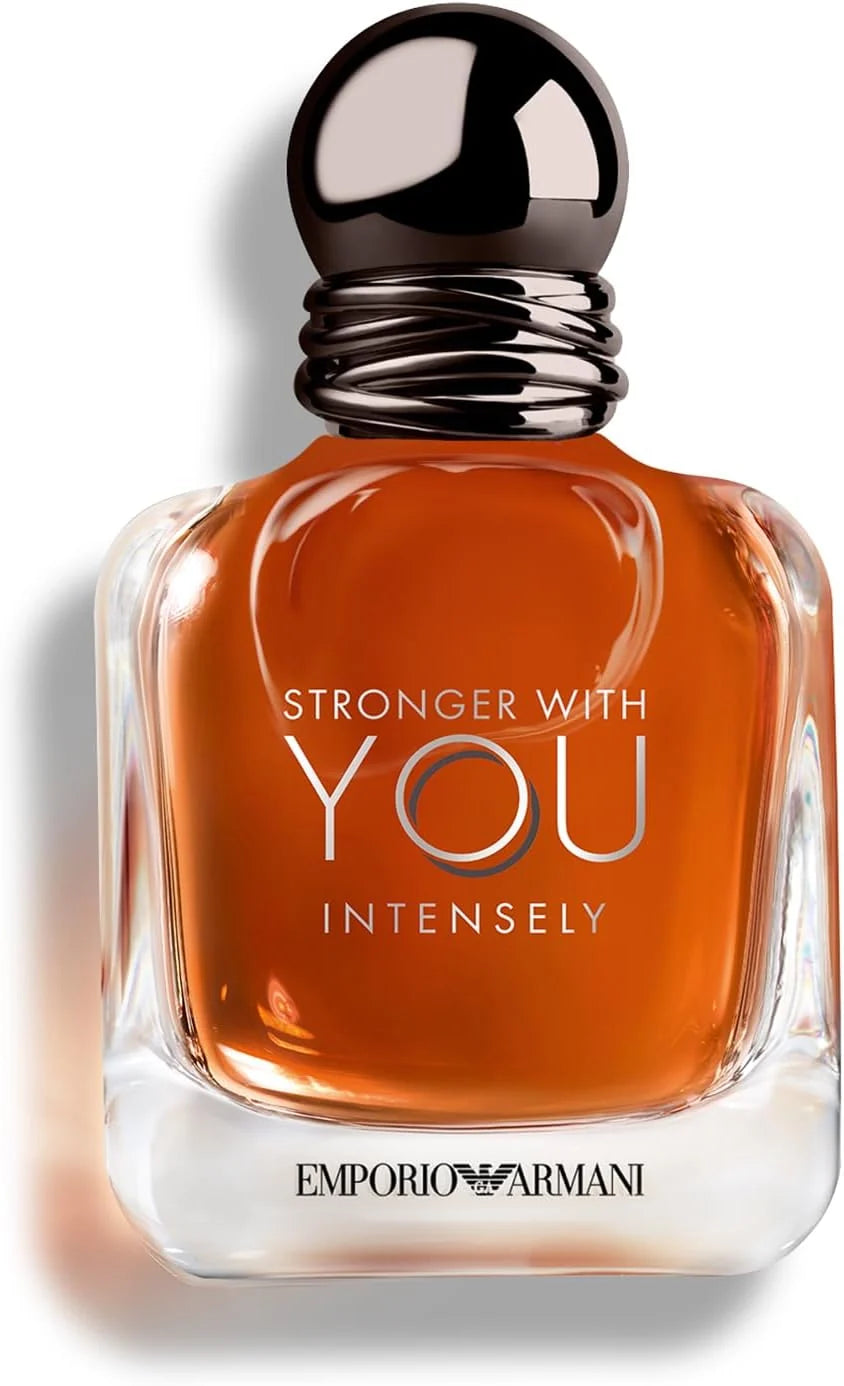 Image of Armani Stronger With You Eau De Parfum | Long Lasting Fragrance with Pink Pepper, Lavender & Vanilla - Iconic Woody Mens Scent Perfect for Date Night 100ml