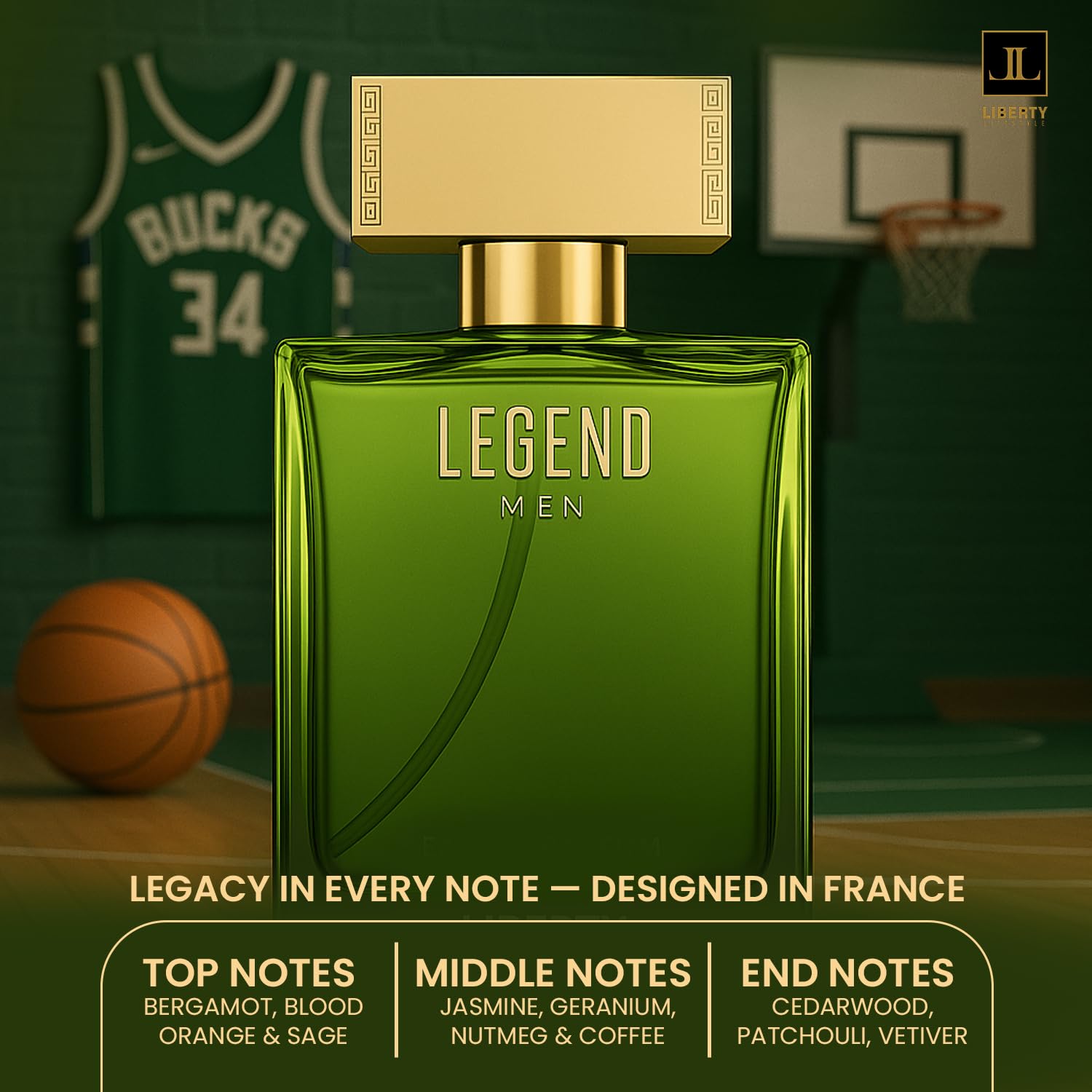 Image of Liberty Legend Eau De Parfum For Men, 100ml Oriental Woody Perfume