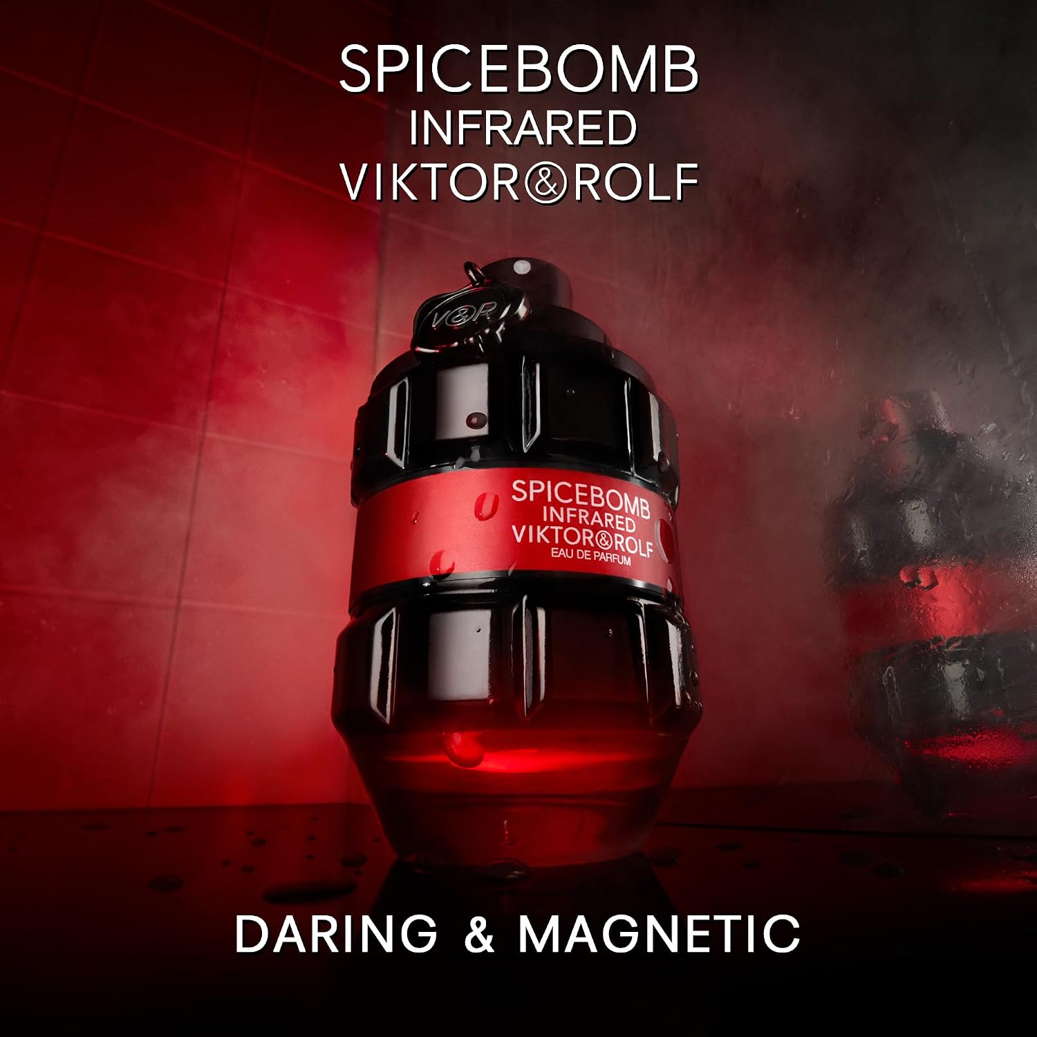 Image of Viktor&Rolf - Spicebomb Infrared Eau de Parfum - Woody & Spicy - Cologne for Men - With Notes of Leather & Cinnamon - 3 Fl Oz