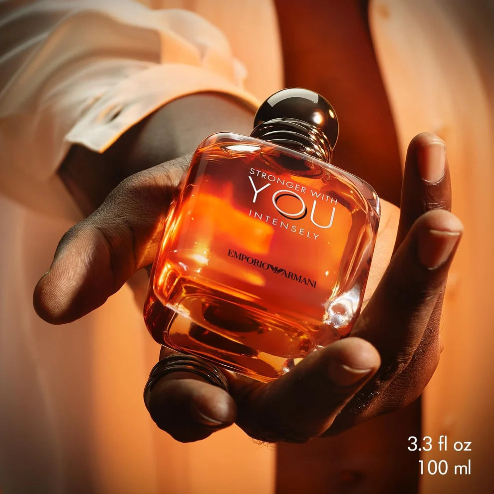 Image of Armani Stronger With You Eau De Parfum | Long Lasting Fragrance with Pink Pepper, Lavender & Vanilla - Iconic Woody Mens Scent Perfect for Date Night 100ml