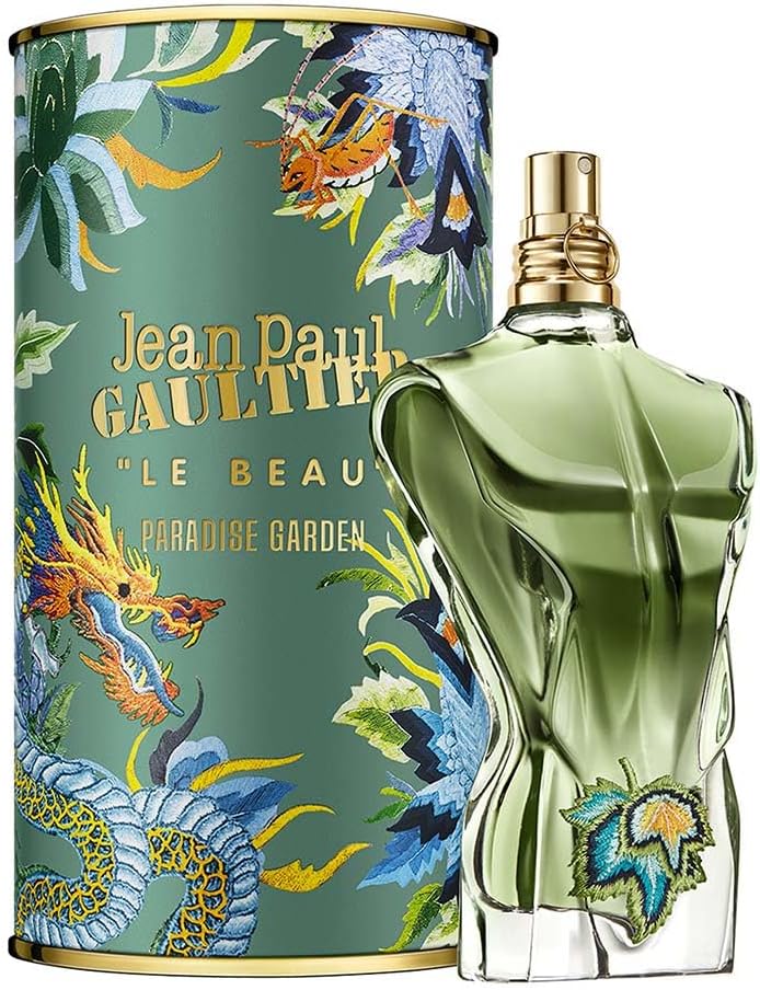 Image of Jean Paul Gaultier Le Beau Paradise Garden EDP 125ML | Long Lasting Fresh Woody Aquatic Men's Cologne with Coconut Water, Green Fig & Sandalwood - Designer Fragrance Spray